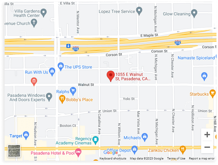 Pasadena Office Map