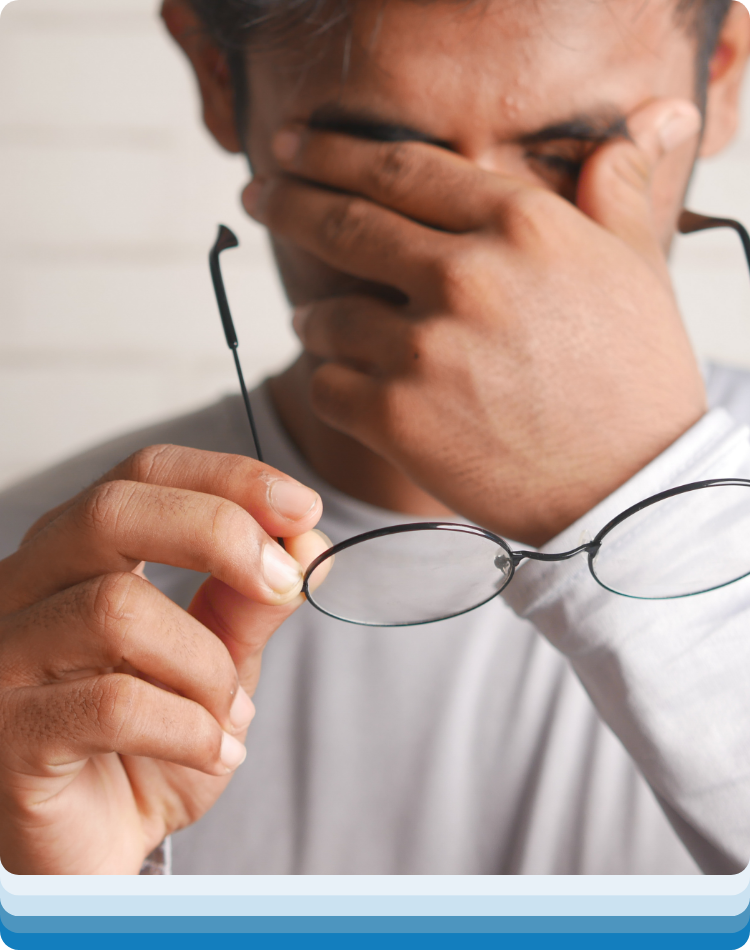 Man who cannot focus and who would benefit from behavioral therapy for adhd