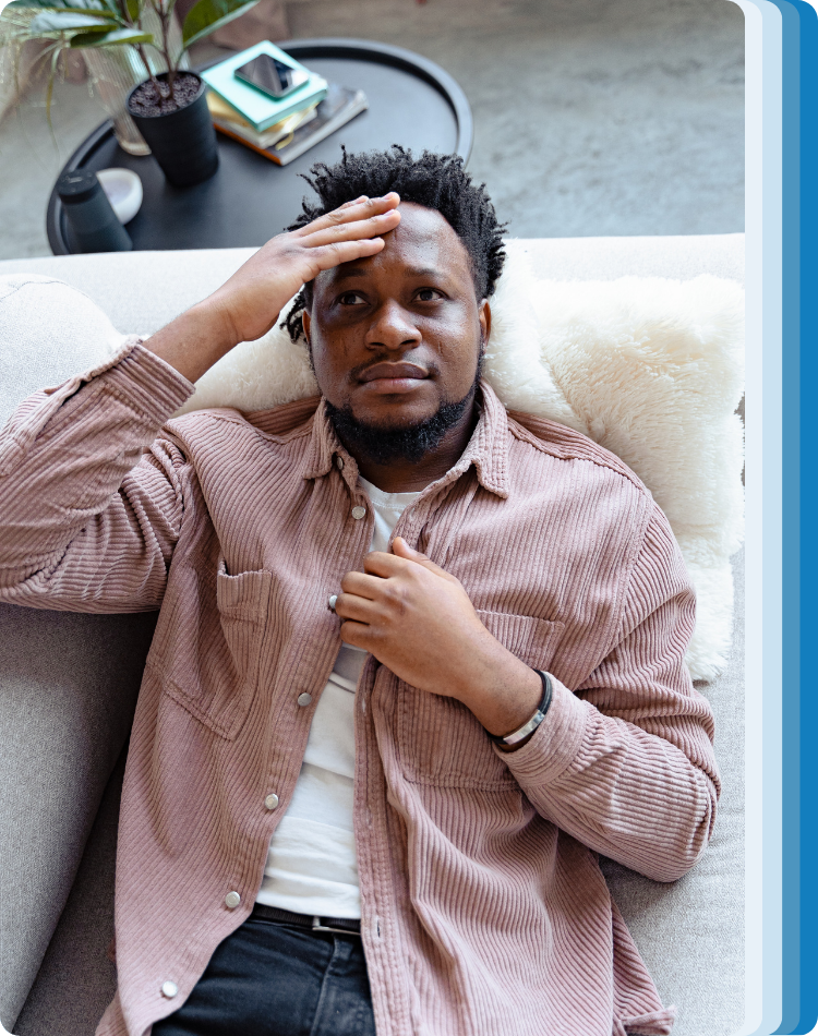 Person feeling extremely anxious and who is considering going to an anxiety therapist near me